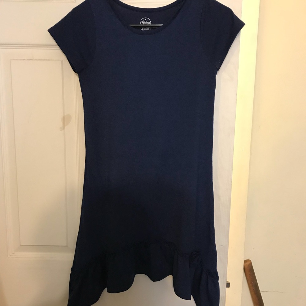 Girls navy casual dress